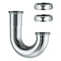 Waxman Consumer Products Waxman Consumer Products Group Bathroom Sink Trap Chrome J-Bend 7631000N 7631000N